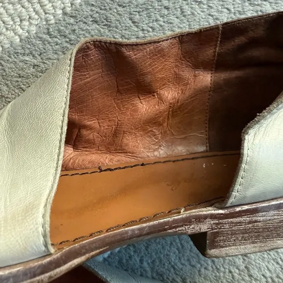 Free People All Leather Mont Blank Asymmetrical Sandals