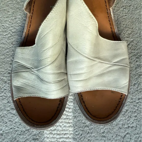 Free People All Leather Mont Blank Asymmetrical Sandals