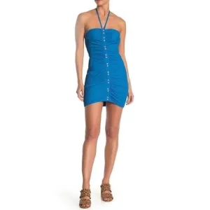 Free People Blue “Bali Babe” Mini Dress Size M