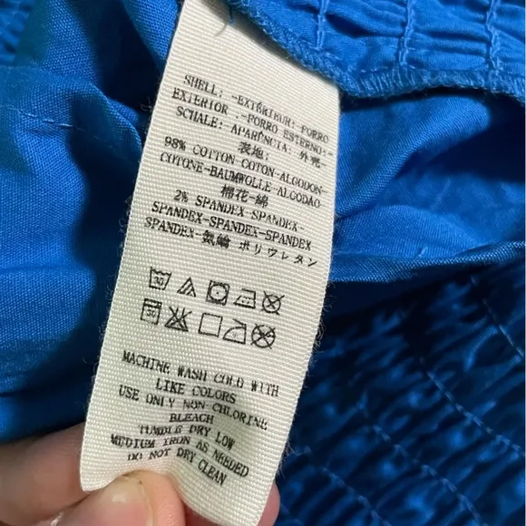 Free People Blue “Bali Babe” Mini Dress Size M