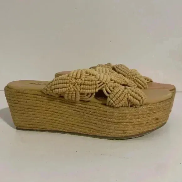 Free People Highline Platform Wedge Heel Sandals - EU 40