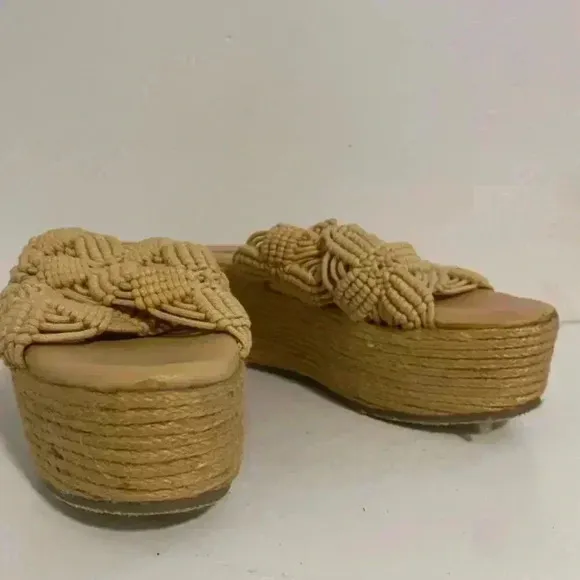 Free People Highline Platform Wedge Heel Sandals - EU 40
