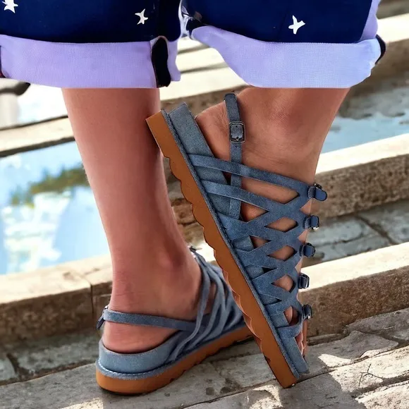 Free People Las Palmas Buckle Sandals (S1a)