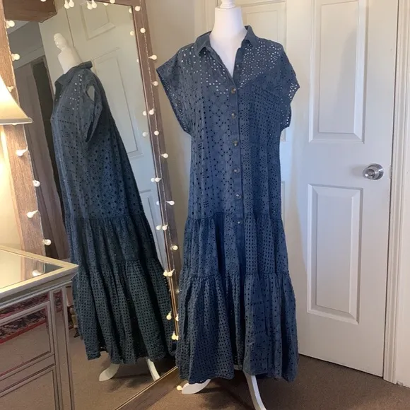 Free People Marianne Eyelet Maxi Dress
