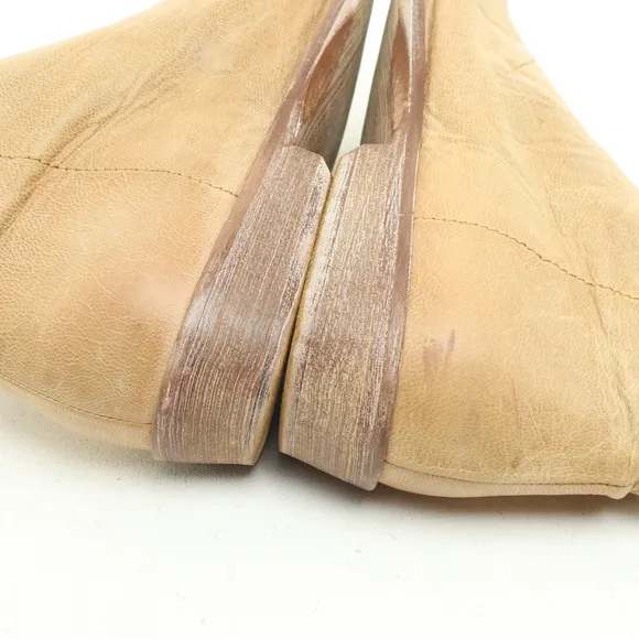 Free People Mont Blanc Leather Sandals Women EU 37.5 US 7 Tan