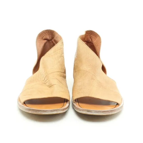 Free People Mont Blanc Leather Sandals Women EU 37.5 US 7 Tan