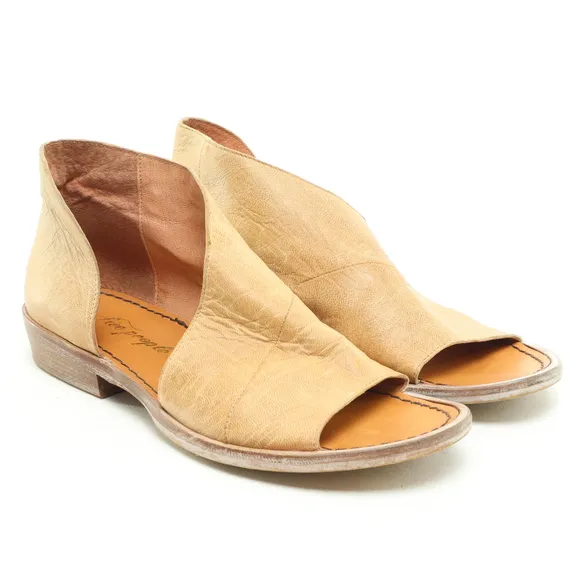 Free People Mont Blanc Leather Sandals Women EU 37.5 US 7 Tan