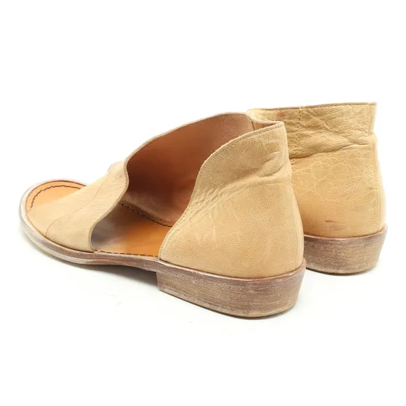 Free People Mont Blanc Leather Sandals Women EU 37.5 US 7 Tan