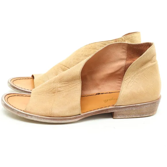 Free People Mont Blanc Leather Sandals Women EU 37.5 US 7 Tan