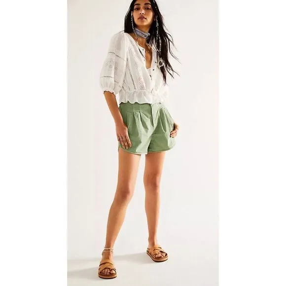 Free people | Pleated Shorty Pull On Shorts | M | 3”