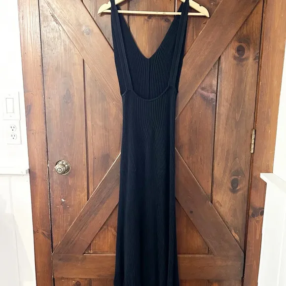 Free People Sweet As Honey Slip Dress in Black - size small LBD