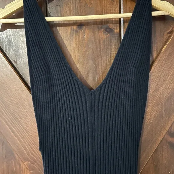Free People Sweet As Honey Slip Dress in Black - size small LBD