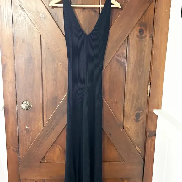 Free People Sweet As Honey Slip Dress in Black - size small LBD