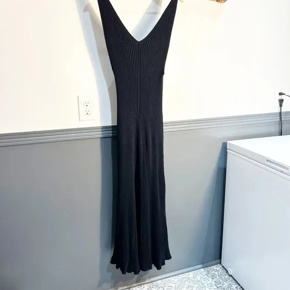 Free People Sweet As Honey Slip Dress in Black - size small LBD