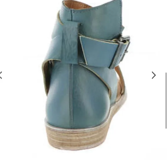 Free People Vale Strappy Boot Sandal Marine Blue NIB Sz 36 (5.5-6) Ret $168