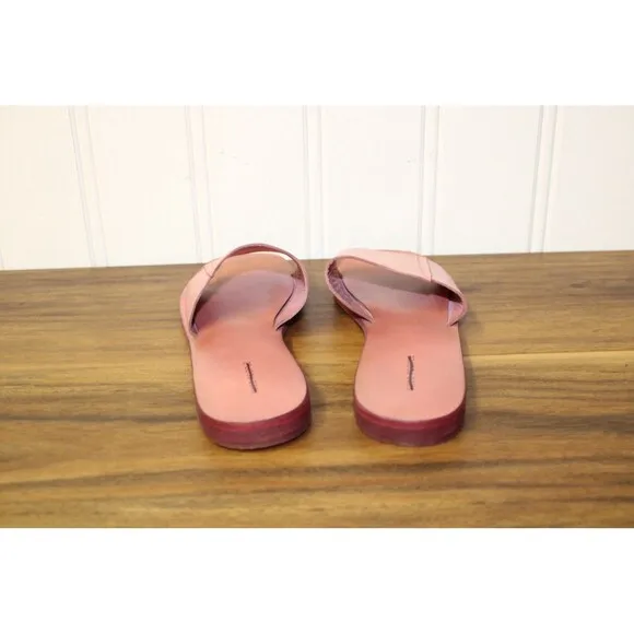 Free People Verona Slide Sandals Size US 9.5 EU 39.5 Watermelon Leather Slip On