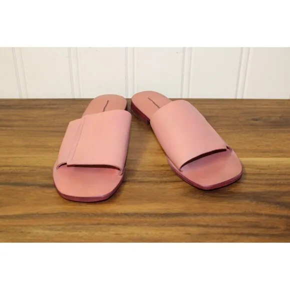 Free People Verona Slide Sandals Size US 9.5 EU 39.5 Watermelon Leather Slip On