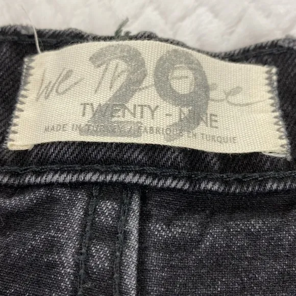 Free People We The Free Obsidian Distressed Tapered Baggy Boyfriend Jeans