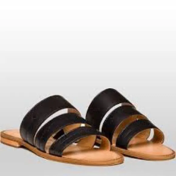 Frye &amp; Co. Evie 3 Band Slide Sandals