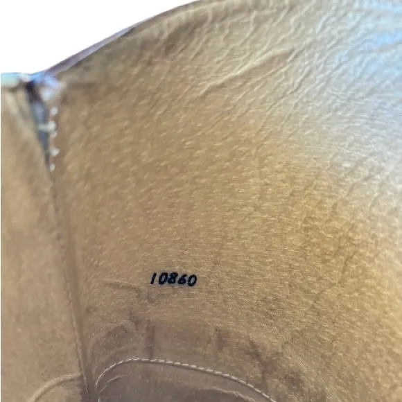 FRYE | Melissa Logo Black/Brown Tall Boots | Size 8.5