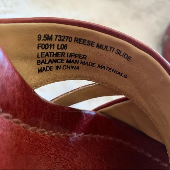 Frye Reese Multi Slide Sandals in Brown