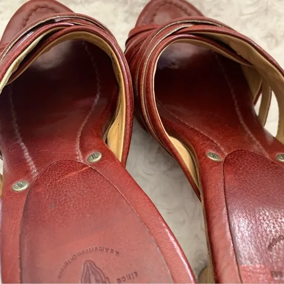 Frye Reese Multi Slide Sandals in Brown