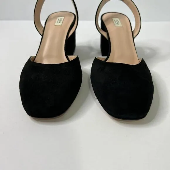 FURLA Suede Block heel Sandals Sz 37