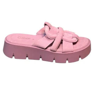 GABOR 24.751 - SLIP ON PLATFORM SANDALS SIZE 9 LIKE NEW