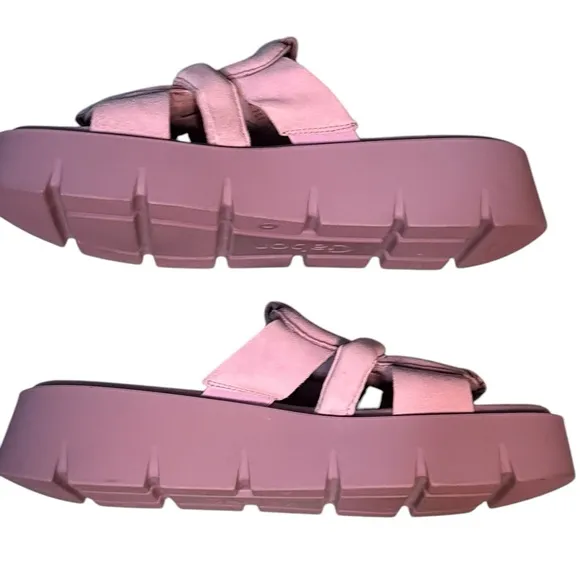 GABOR 24.751 - SLIP ON PLATFORM SANDALS SIZE 9 LIKE NEW