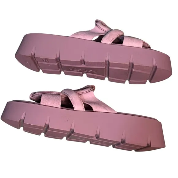 GABOR 24.751 - SLIP ON PLATFORM SANDALS SIZE 9 LIKE NEW