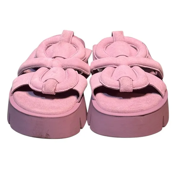 GABOR 24.751 - SLIP ON PLATFORM SANDALS SIZE 9 LIKE NEW