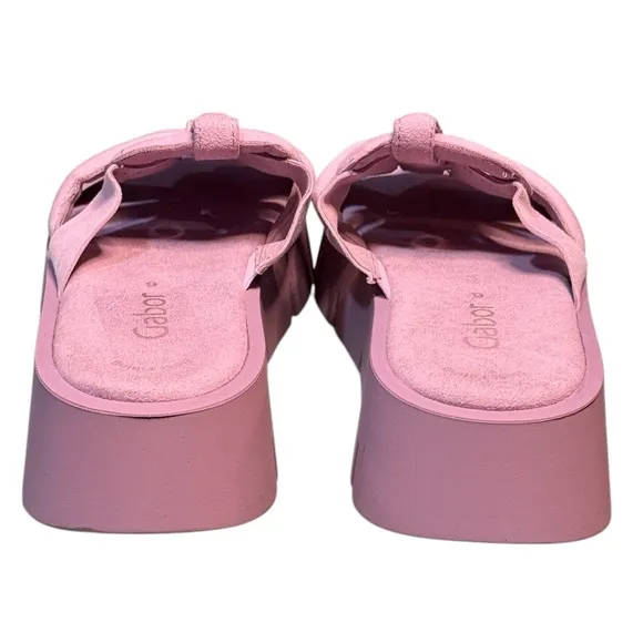 GABOR 24.751 - SLIP ON PLATFORM SANDALS SIZE 9 LIKE NEW