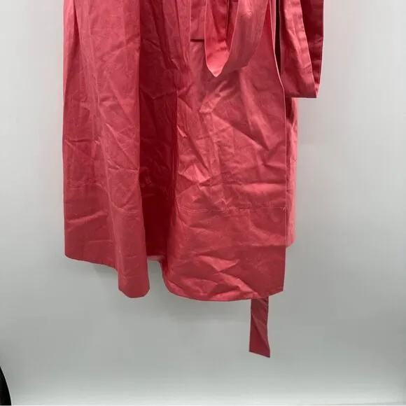 Gal Meets Glam Heather Sleeveless Wrap Shirt Dress in Rosemist‎ Sz 20