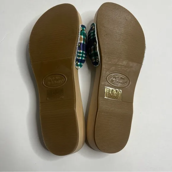 GANNI x Dr. Scholl Wooden Clog Mule Sandals Blue Iris Size 10