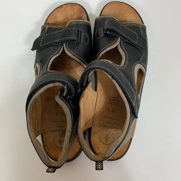 Ganter Men’s Sport Nubuck Leather Ankle Strap Sandals - Size 13