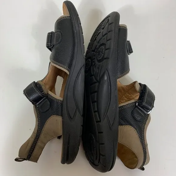Ganter Men’s Sport Nubuck Leather Ankle Strap Sandals - Size 13