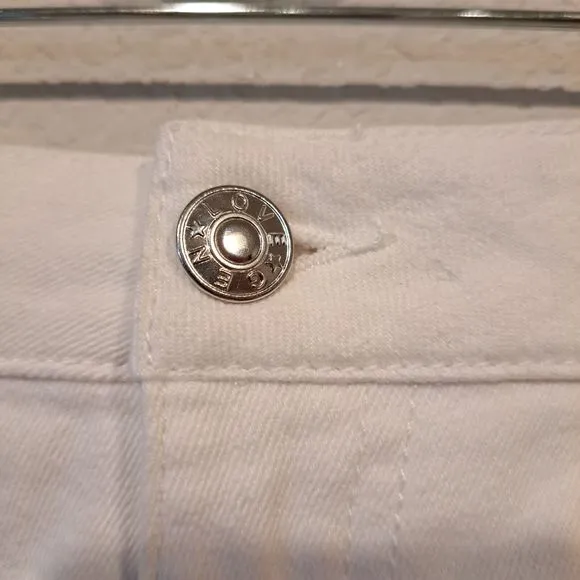 Generation Love Revolve Women's Vita Pearl Embellished Denim Shorts White 29 NWT