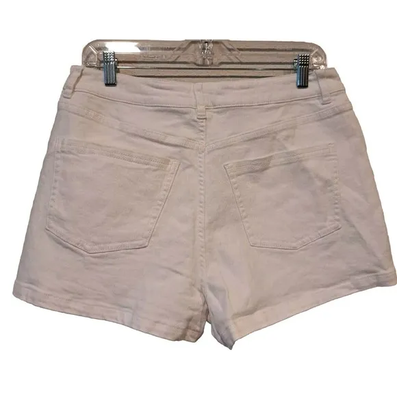 Generation Love Revolve Women's Vita Pearl Embellished Denim Shorts White 29 NWT