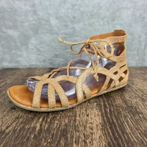 Gentle Souls Kenneth Cole Break My Heart Sandals 8.5 M Gold Leather Gladiator