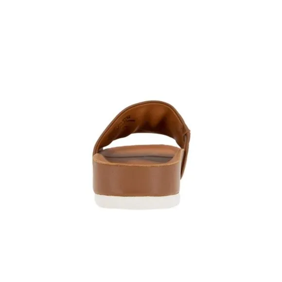 GENTLE SOULS KENNETH COLE Mens Brown Montauk Platform Slide Sandals Shoes 8