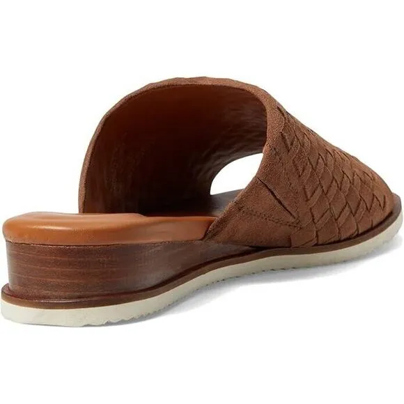 Gentle Souls Women's Angie Wedge Slip-on Sandals, Brown Size 10M