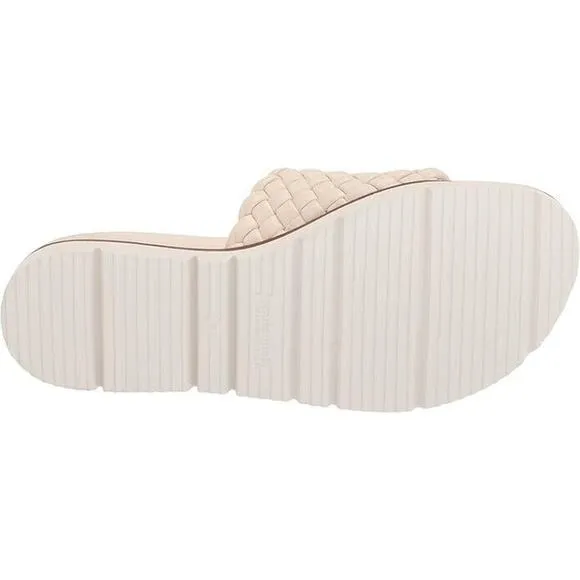 Gentle Souls Women's Angie Wedge Slip-on Sandals, Gold Size 5.5M