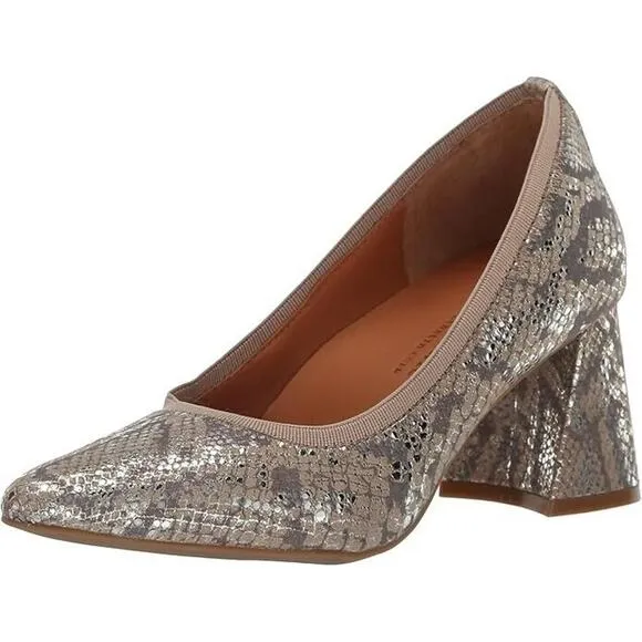 Gentle Souls Women's Dionne Leather Snake, Brown 9.5M