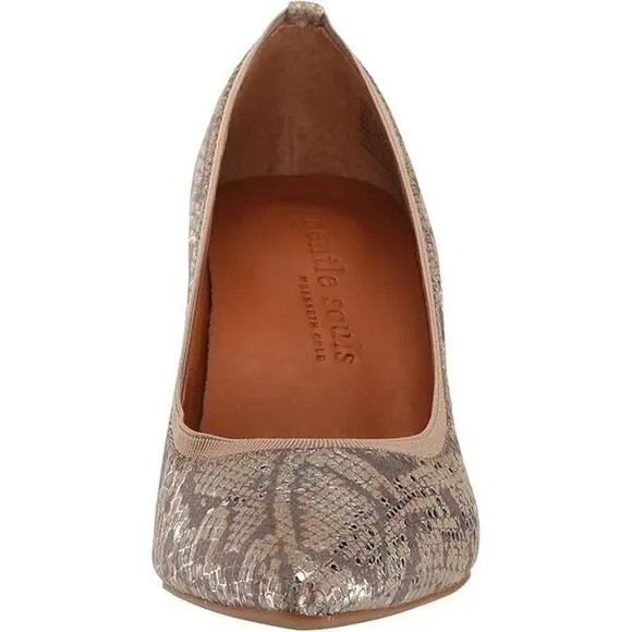 Gentle Souls Women's Dionne Leather Snake, Brown 9.5M
