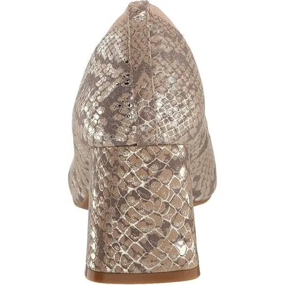 Gentle Souls Women's Dionne Leather Snake, Brown 9.5M