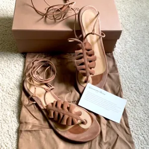 Gianvito Rossi wrapped around suede sandals