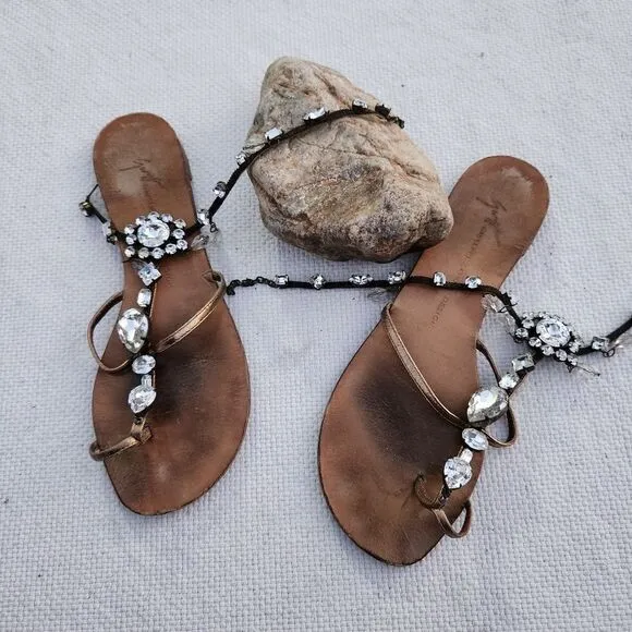 Giuseppe Zanotti bejeweled sandals