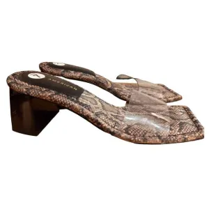 GOOD AMERICAN DESERT SNAKE BLOCK HEEL SANDAL SLIDE NWOB SIZE 7