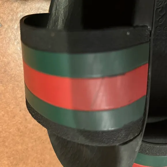 Gucci Kids Sandals - Black, Red, Green