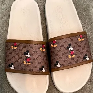 Gucci x Disney Collab GG Men’s Slides Size US 10-1/2